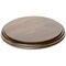 Plymor Solid Walnut Round Wood Display Base with Ogee Edge, 8.75" W x 8.75" D x 0.75" H